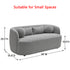 Ashlie Bouclé Loveseat |Light Gray Loveseat | Fabric Loveseat Couch | Kinwell Furniture | Modern Loveseats & Comfortable Loveseat Sofa